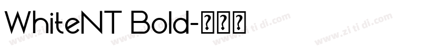 WhiteNT Bold字体转换